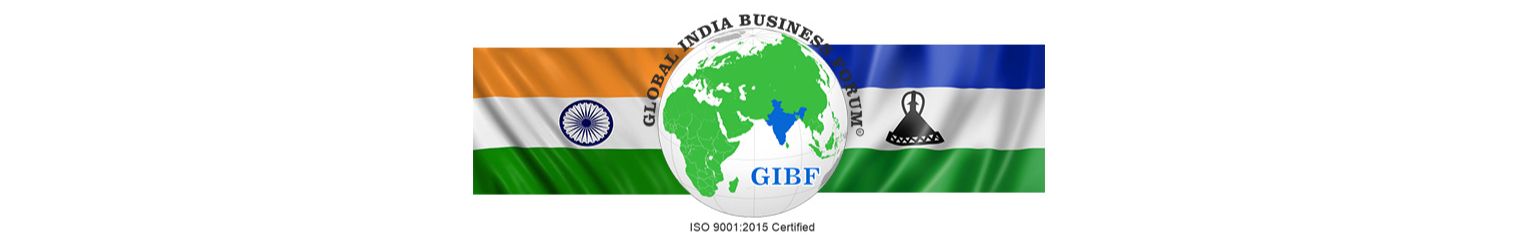 India  Lesotho Business and Cultural Council and GIBF logo 